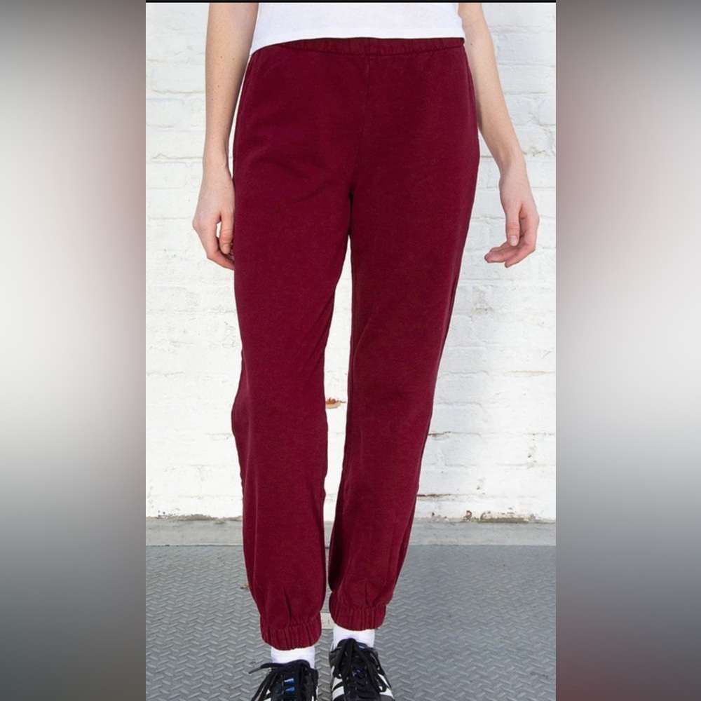 Brandy Melville Deep Red Joggers